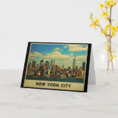 New York City Skyline Kaart (Gele Bloem)