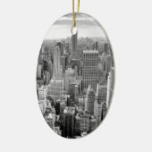 New York City Skyline Keramisch Ornament (Links)