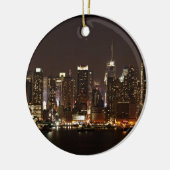 New York City Skyline Keramisch Ornament (Links)