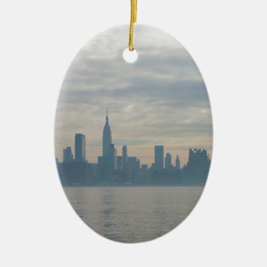 New york City skyline Keramisch Ornament (Voorkant)