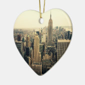 New York City Skyline Keramisch Ornament (Links)