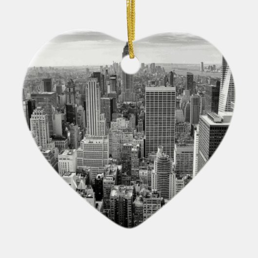 New York City Skyline Keramisch Ornament (Voorkant)