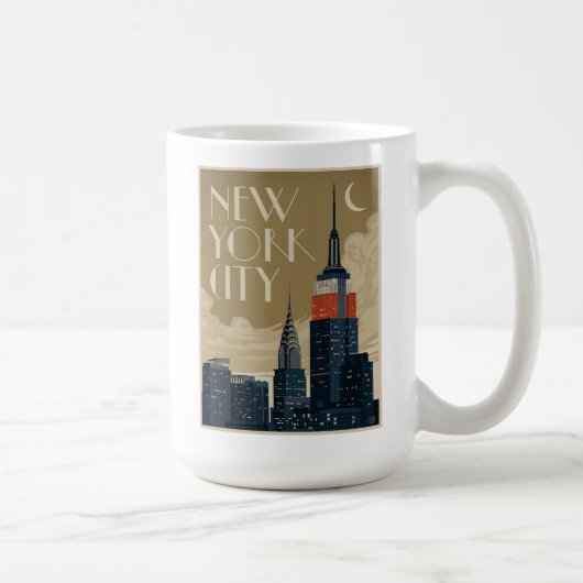 New York City Skyline Koffiemok (Rechts)