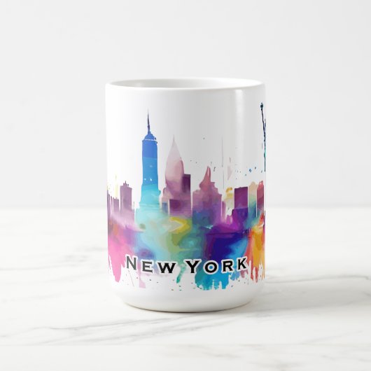 New York City Skyline Koffiemok (Center)