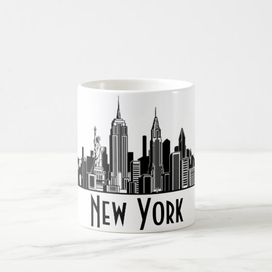 New York City Skyline Koffiemok (Center)