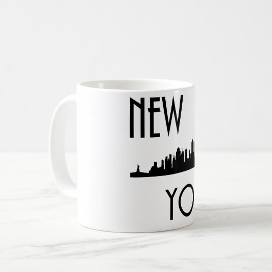 New York City Skyline Koffiemok (Voorkant links)