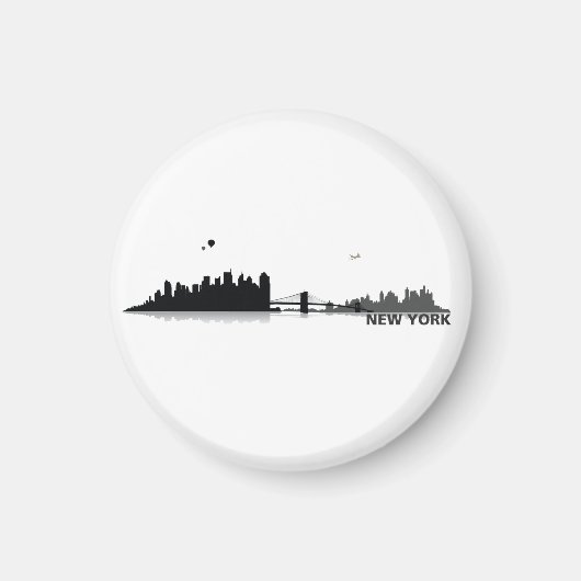 New York City Skyline Kühlschrank Magnet (Voorkant)