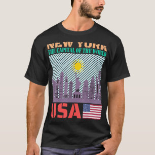 New York City Skyline Land City Skyline Landmar T-shirt