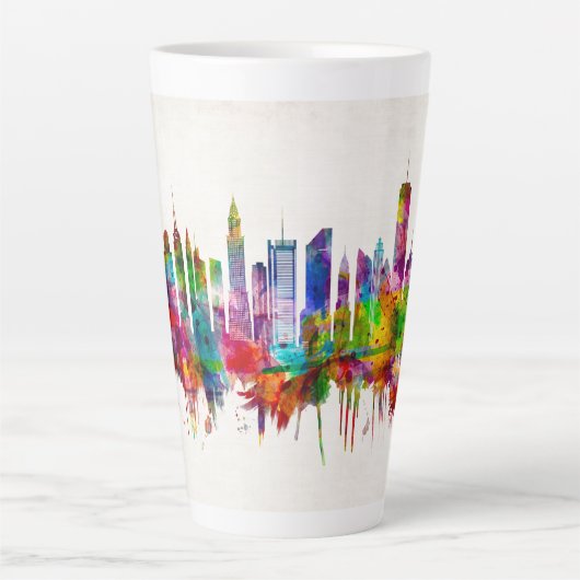 New York City Skyline Latte Mok (Voorkant)