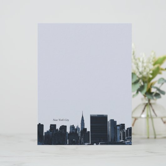 New York City Skyline Letterhead (Staand voorkant)