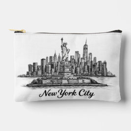 New York City Skyline Line Art Illustration Etui
