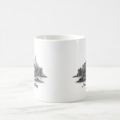 New York City Skyline Line Art Illustration Koffiemok (Center)