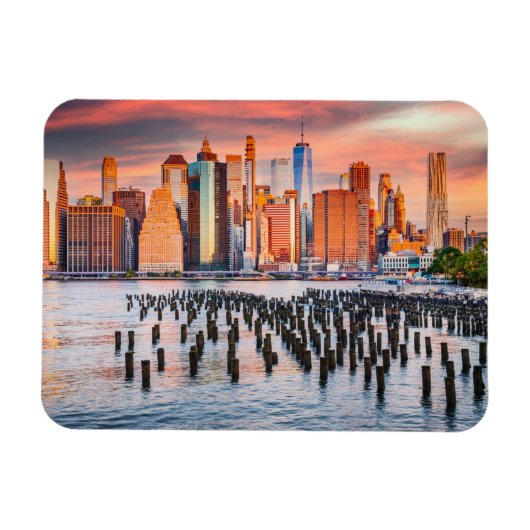 New York City skyline Magnet Magneet (Horizontaal)