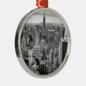 New York City Skyline Metalen Ornament (Rechts)
