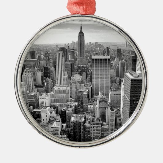 New York City Skyline Metalen Ornament (Voorkant)