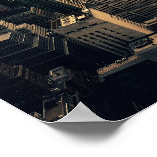 New York City Skyline Midtown, medium Poster (Hoek)