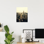 New York City Skyline Midtown, medium Poster (Thuiskantoor)