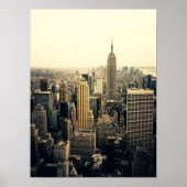 New York City Skyline Midtown, medium Poster (Voorkant)