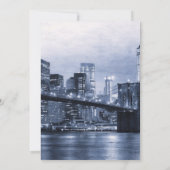 New York City Skyline Modern Luxury Kaart (Achterkant)