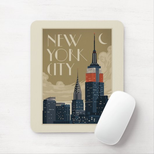 New York City Skyline Muismat (Met muis)