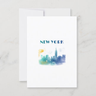 New York City Skyline NYC Travel America Liberty Kaart