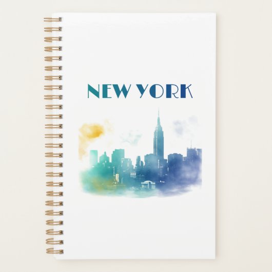 New York City Skyline NYC Travel America Liberty Planner (Voorkant)