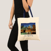 New York City Skyline op de Canvas tas 's nachts (Voorkant (product))