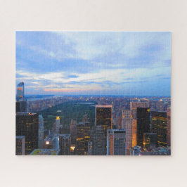 New York City Skyline op Sunset Puzzle Legpuzzel