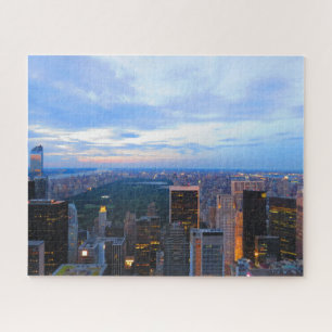 New York City Skyline op Sunset Puzzle Legpuzzel