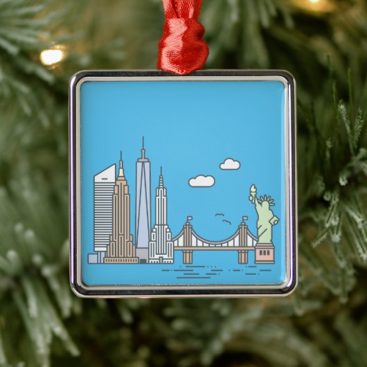 New York City Skyline - Ornament (Boom)