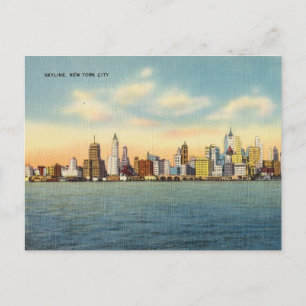  New York City Skyline over het water Briefkaart