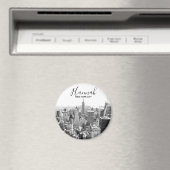 New York City Skyline Personnalized Magneet (Insitu (Vaatwasser))