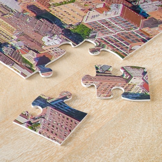 New York City Skyline Photo Building Uitzicht of C Legpuzzel (Zijkant)