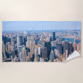 New York City Skyline Photo Building Uitzicht of C Strandlaken