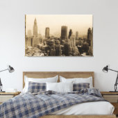 New York City Skyline Photography (1935) Canvas Afdruk (Insitu (Slaapkamer))