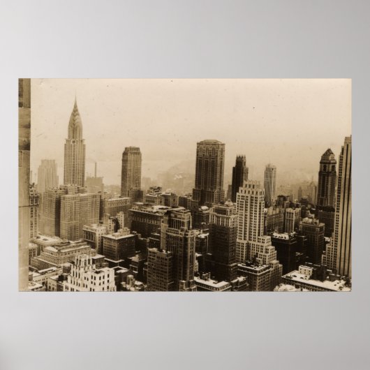  New York City Skyline Photography (1935) Poster (Voorkant)