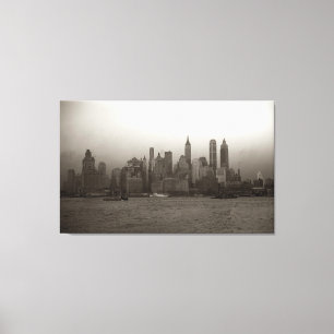  New York City Skyline Photography (1941) Canvas Afdruk