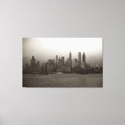  New York City Skyline Photography (1941) Canvas Afdruk (Voorkant)