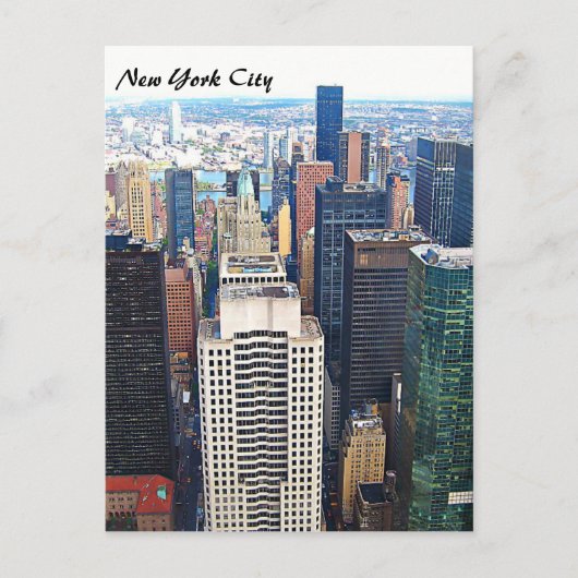 New York City Skyline Post Card Briefkaart (Voorkant)
