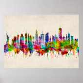 New York City Skyline Poster (Voorkant)