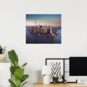 new york city skyline poster (Thuiskantoor)