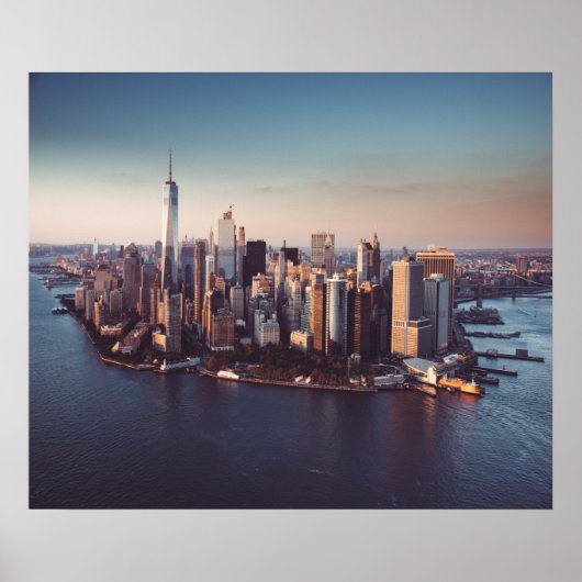 new york city skyline poster (Voorkant)