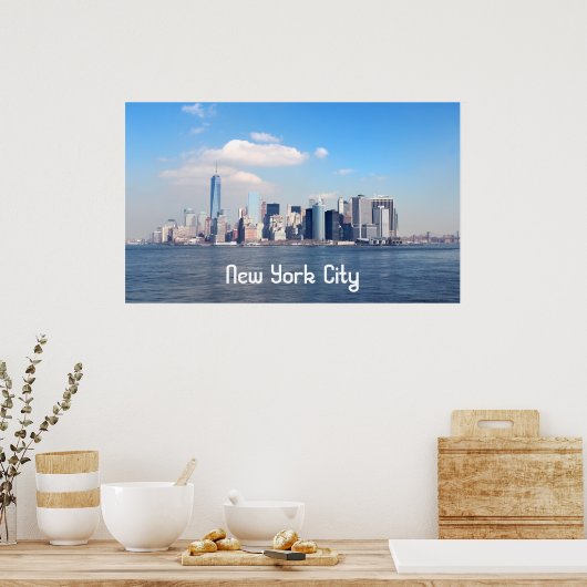 New York City Skyline Poster (Keuken)
