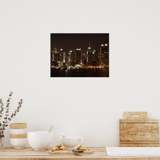 New York City Skyline Poster (Keuken)