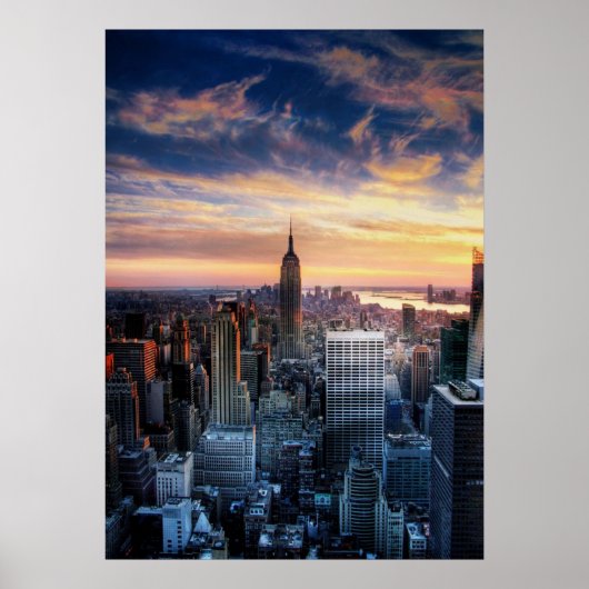 New York City Skyline Poster (Voorkant)