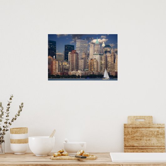 New York City Skyline Poster (Keuken)