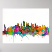 New York City Skyline Poster (Voorkant)