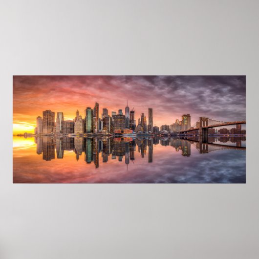 New York City Skyline Poster (Voorkant)