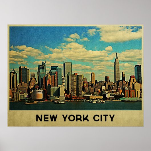 New York City Skyline Poster (Voorkant)
