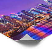 New York City Skyline Poster (kleur) (Hoek)